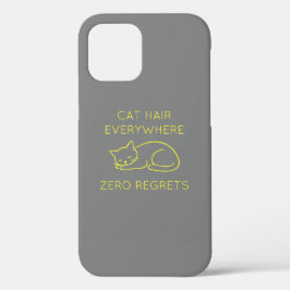 Funda Para iPhone 12 Pro Cat hair everywhere zero regrets