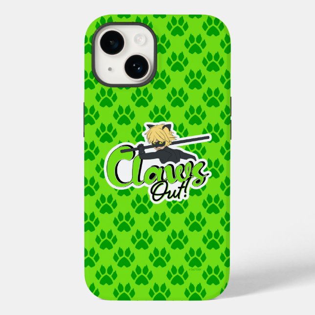 Funda De Case-Mate Para iPhone Cat Noir | ¡Clawout! (Reverso )