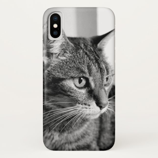 Funda De Case-Mate Para iPhone Cat portrait - the thinker (Reverso)