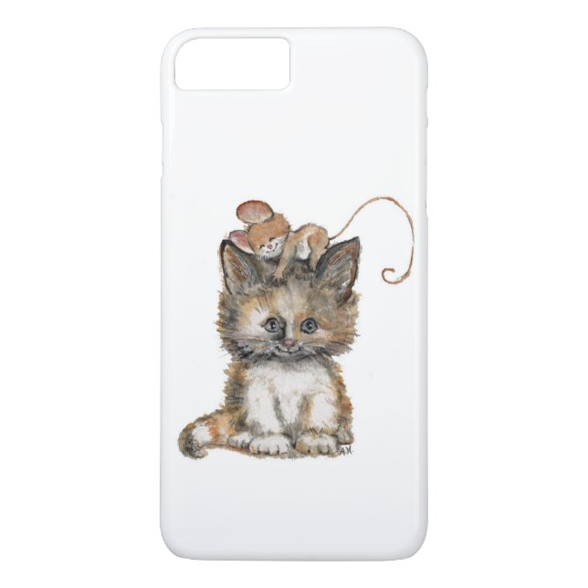 Funda De Case-Mate Para iPhone Cat y Mouse en un estuche para iPhone (Reverso)