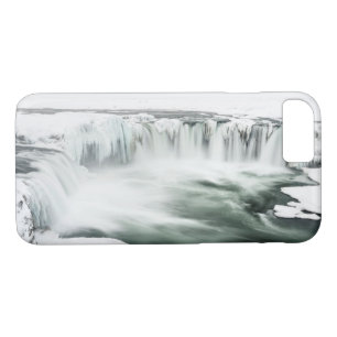 Funda Para iPhone 8/7 Catarata de Godafoss, invierno, Islandia