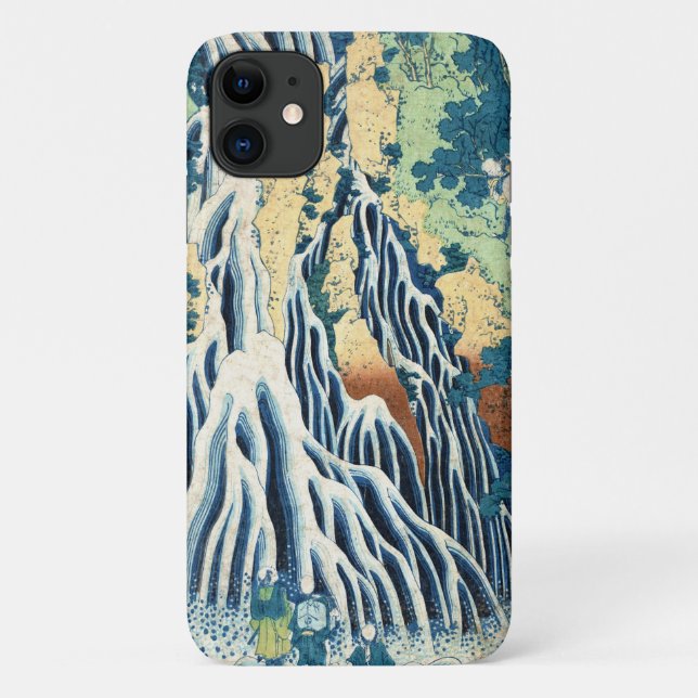 Funda De Case-Mate Para iPhone Catarata de ukiyo-e Hokusai de Japón (Reverso)