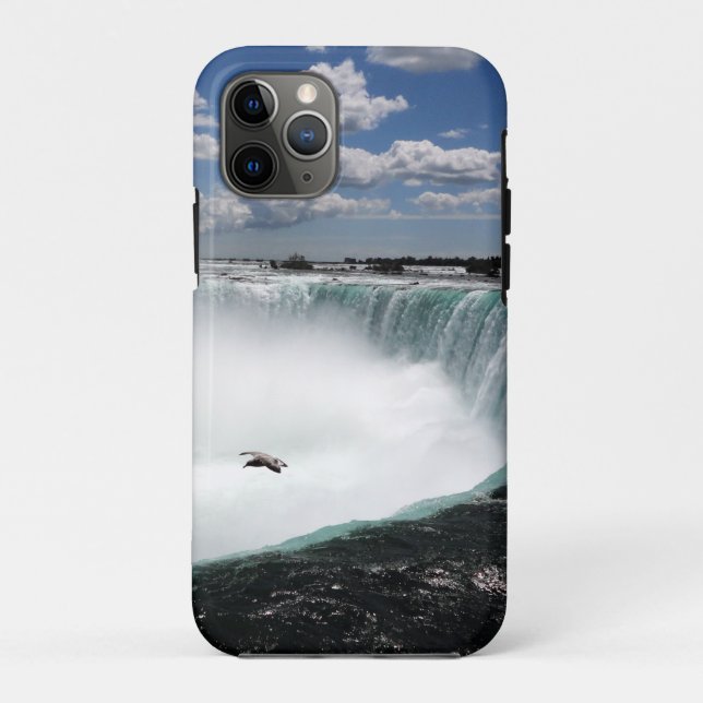 Funda De Case-Mate Para iPhone Cataratas del Niágara con gaviota (Reverso)