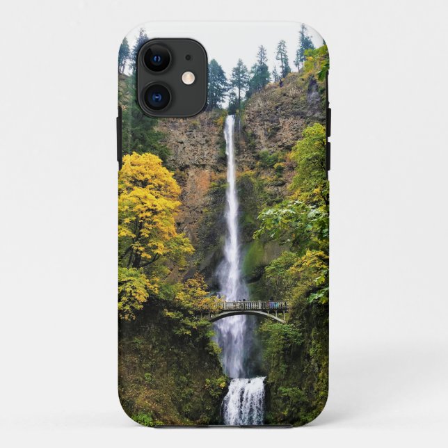 Funda De Case-Mate Para iPhone Cataratas Multnomah, desfiladero del río Columbia, (Reverso)