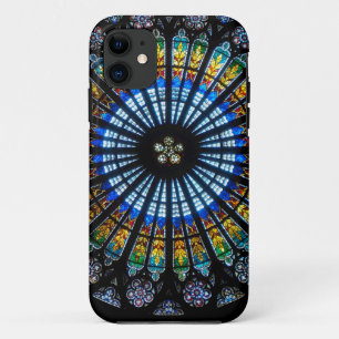 Funda Para iPhone 11 Catedral de Estrasburgo por ventana rosa