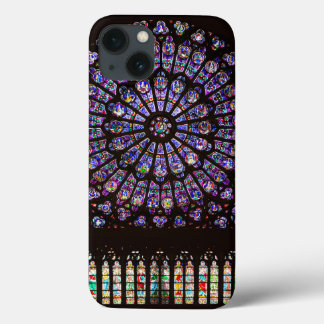 Funda Para iPhone 13 Catedral de Notre Dame Ventana Rosa de París