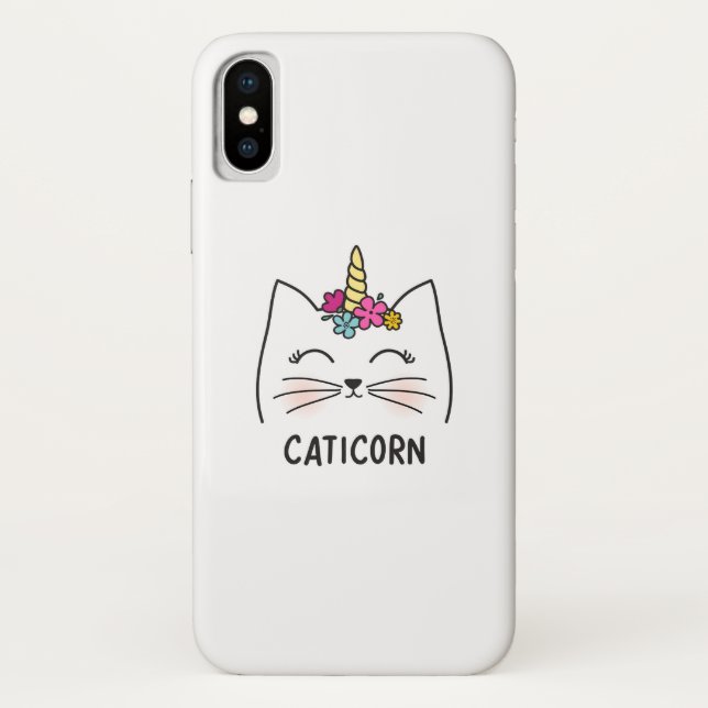 Funda De Case-Mate Para iPhone Caticorn (Reverso)