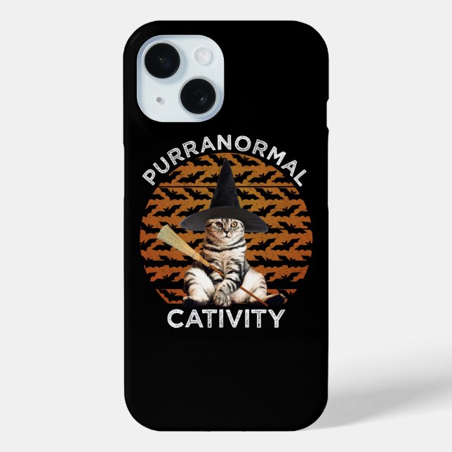 Funda De Case-Mate Para iPhone Catividad Purranormal (Reverso )