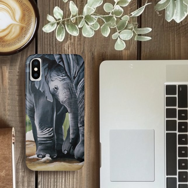 Funda De Case-Mate Para iPhone Cato de grises para elefantes bebés (Subido por el creador)
