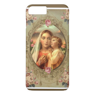 Funda Para iPhone 8 Plus/7 Plus Católico santo bendecido del rosario de Jesús de