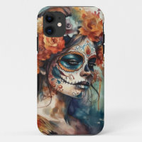 Catrina acuarela Día de los Muertos Calavera de Az