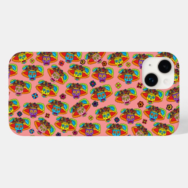 Funda De Case-Mate Para iPhone Catrina Sugar Skull (Reverso  (Hotizontal))