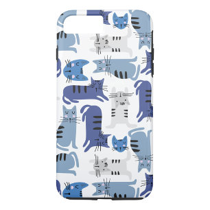 Funda Para iPhone 8 Plus/7 Plus Cats azules