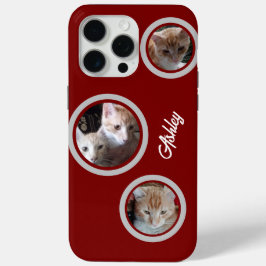 Funda Para iPhone 15 Pro Max Cats Photos Name Customize iPhone / iPad case
