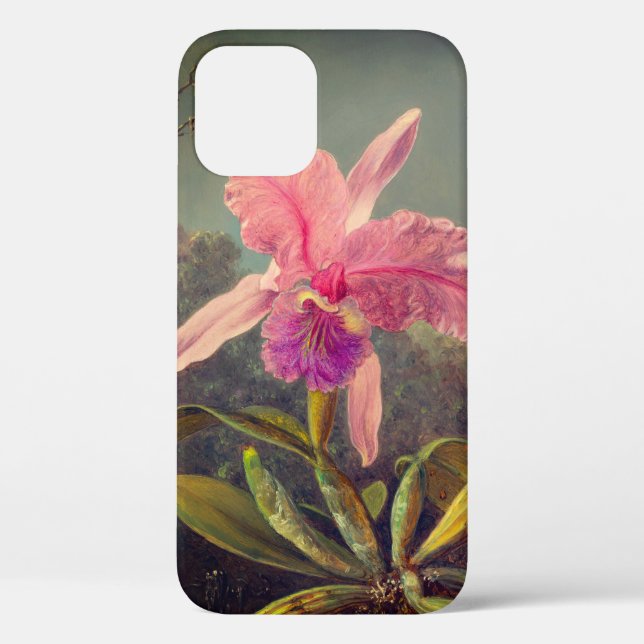 Funda De Case-Mate Para iPhone Cattleya Orchid y tres Hummingbirds Heade (Reverso )