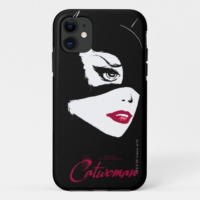 Funda De Case-Mate Para iPhone Catwoman Nueve vidas (Reverso)