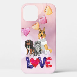 Funda Para iPhone 12 Cavalier, Collie y Havanese