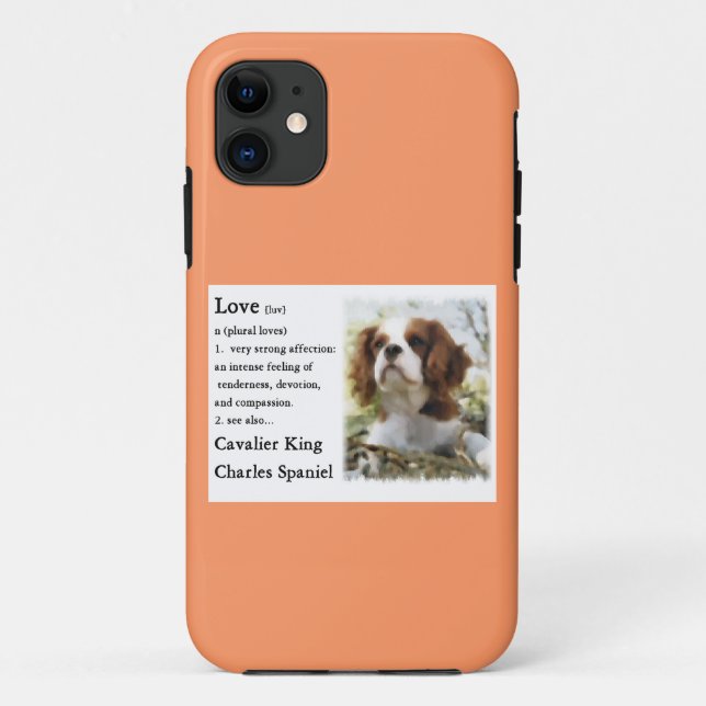Funda De Case-Mate Para iPhone Cavalier King Charles Spaniel Art Love is (Reverso)
