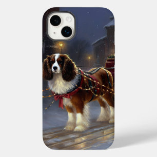Funda Para iPhone 14 Plus De Case-Mate Cavalier King Charles Spaniel Navidad Festiva