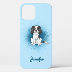 Funda Para iPhone 12 Cavalier King Charles Spaniel Tricolor Perro Sobre