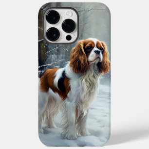 Funda Para iPhone 14 Pro Max De Case-Mate Cavalier King Deja que nieve Navidad Cepillada