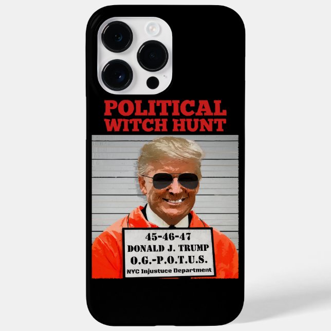 Funda De Case-Mate Para iPhone Caza de brujas política de Donald Trump (Reverso)