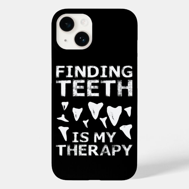 Funda De Case-Mate Para iPhone Caza de dientes de tiburón (Reverso )