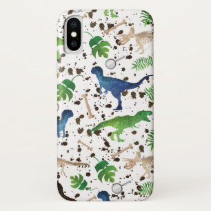 Funda Para iPhone X ¡Caza de dinosaurios! Dinosaurios en Safari Chicos
