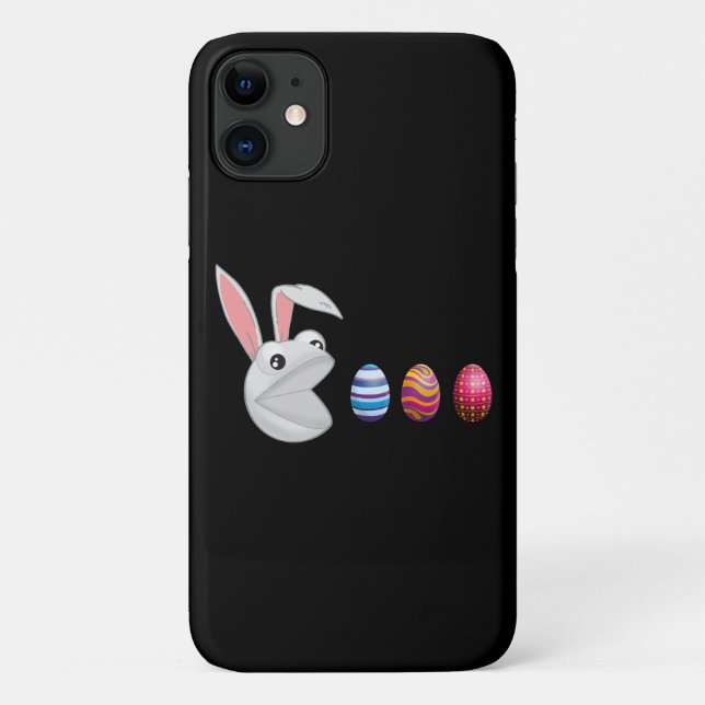 Funda De Case-Mate Para iPhone Caza de Huevos Conejo de Pascua (Reverso)