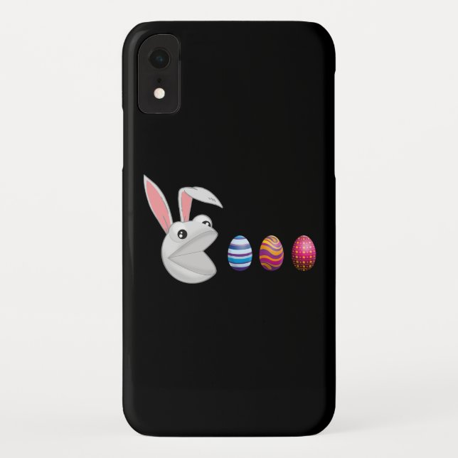 Funda De Case-Mate Para iPhone Caza de Huevos Conejo de Pascua (Reverso)