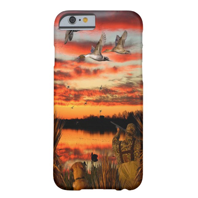 Funda De Case-Mate Para iPhone Caza del pato (Reverso)