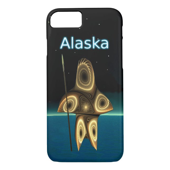 Funda De Case-Mate Para iPhone Cazador inuit fractal - Alaska (Reverso)