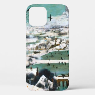 Funda Para iPhone 12 Cazadores en el paisaje de la nieve Pieter Bruegel