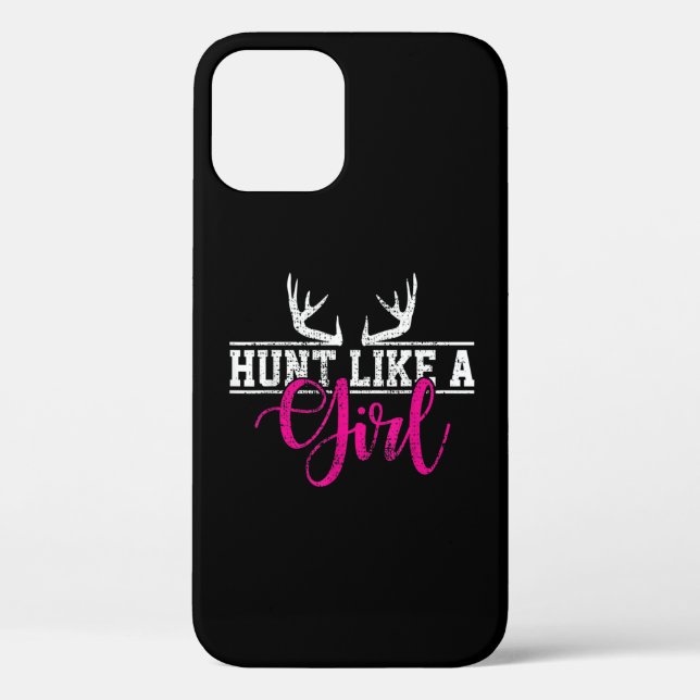 Funda De Case-Mate Para iPhone Cazar Chicas Cazar Como Un Chica (Reverso )