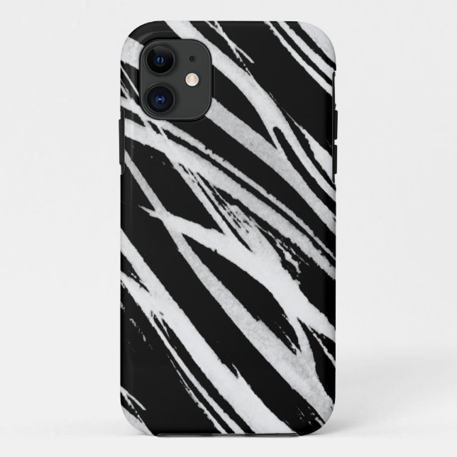 Funda De Case-Mate Para iPhone cebra blanca (Reverso)