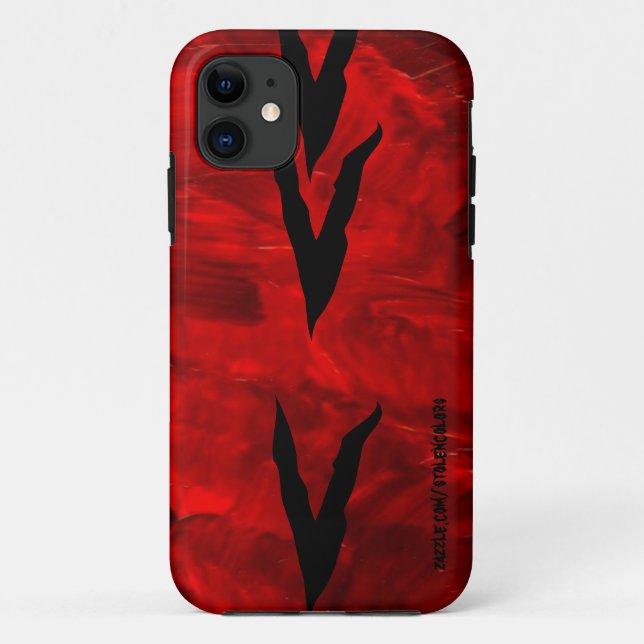 Funda De Case-Mate Para iPhone Cebra Rojo Iphone 5 (Reverso)