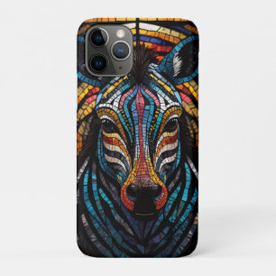 Funda Para iPhone 11 Pro Cebra vibrante de mosaico