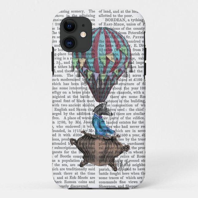 Funda De Case-Mate Para iPhone Cebra voladora (Reverso)