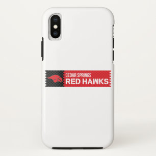 Funda Para iPhone X Cedar Springs Red Hawks