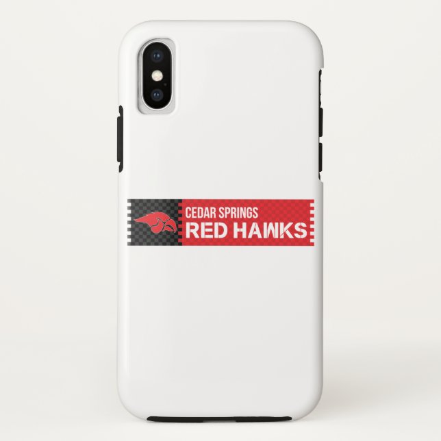 Funda De Case-Mate Para iPhone Cedar Springs Red Hawks (Reverso)