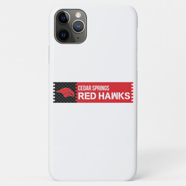Funda De Case-Mate Para iPhone Cedar Springs Red Hawks (Reverso)
