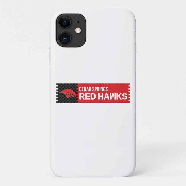 Funda De Case-Mate Para iPhone Cedar Springs Red Hawks (Reverso)
