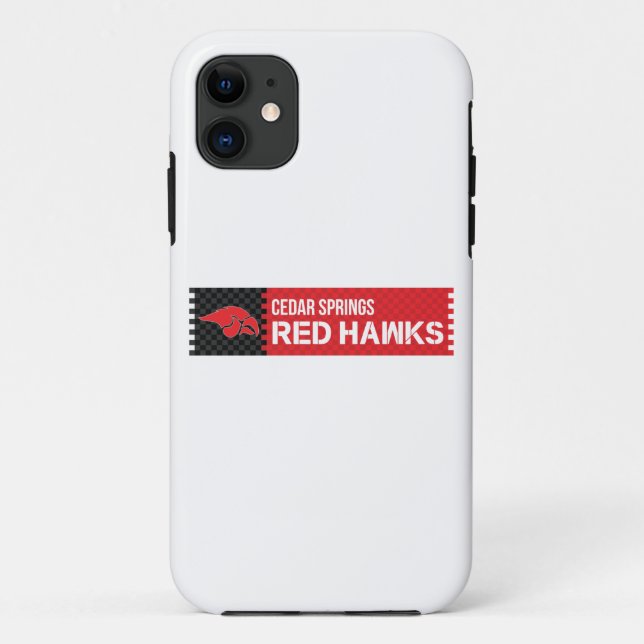 Funda De Case-Mate Para iPhone Cedar Springs Red Hawks (Reverso)