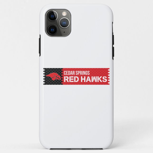 Funda De Case-Mate Para iPhone Cedar Springs Red Hawks (Reverso)