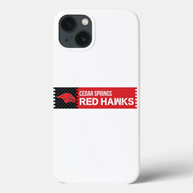 Funda De Case-Mate Para iPhone Cedar Springs Red Hawks (Reverso)