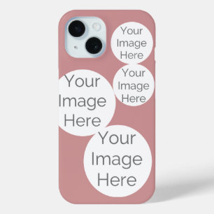 Funda Para iPhone 15 celda de foto personalizada rosa