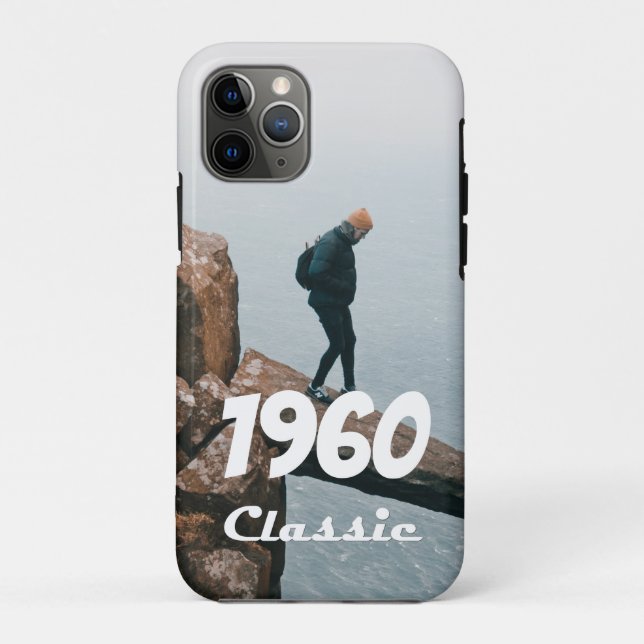 Funda De Case-Mate Para iPhone Celebración del 60 cumpleaños clásico de 1960 (Reverso)