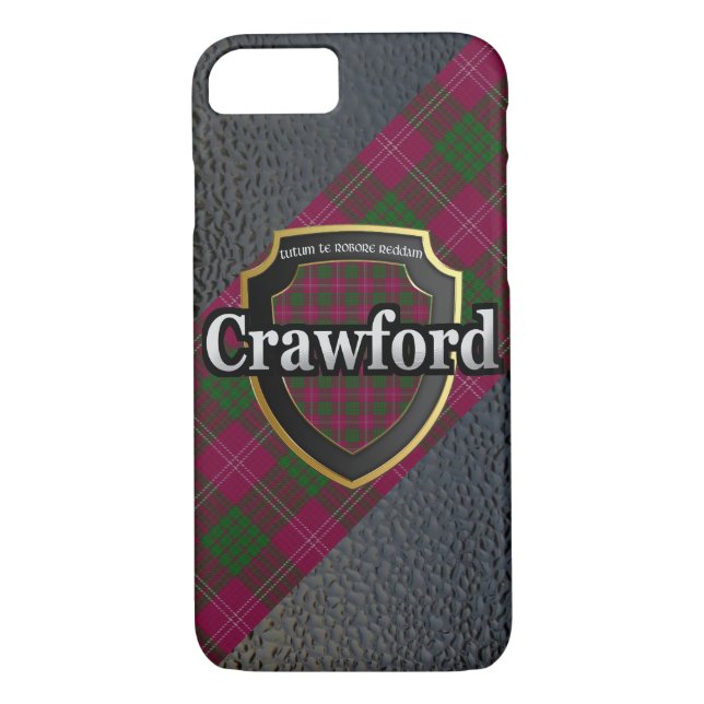 Funda De Case-Mate Para iPhone Celebración escocesa de Clan Crawford (Reverso)