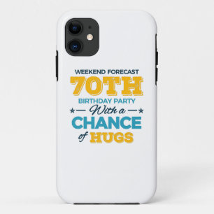 Funda Para iPhone 11 celebrando el cumpleaños 70