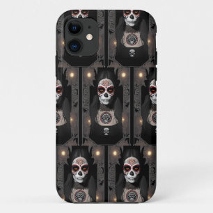 Funda Para iPhone 11 Celebrar el arte del cráneo del azúcar - Mujer en 